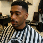 Joven con degradado de moda Peluquera Masculina